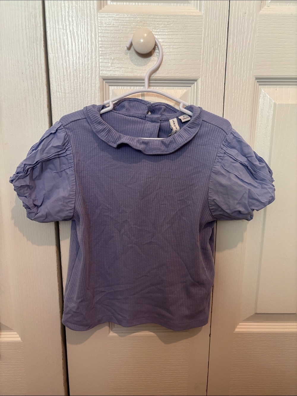 Janie and Jack Lilac Puff-Sleeve Tee